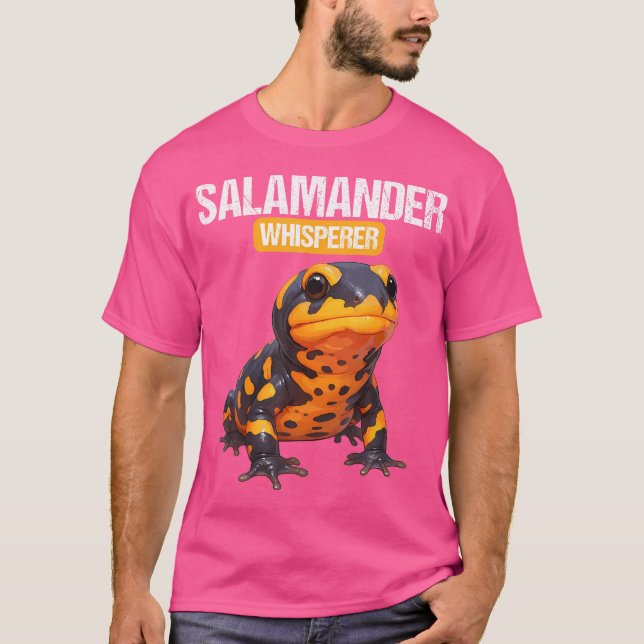 Salamander Whisperer Salamanders Fire Salamander T Shirt (Framsida)