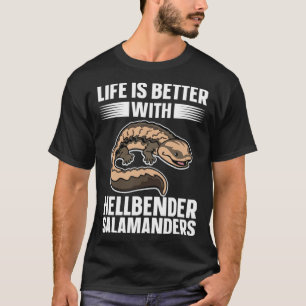 Salamander With Hellbender Salamander T Shirt