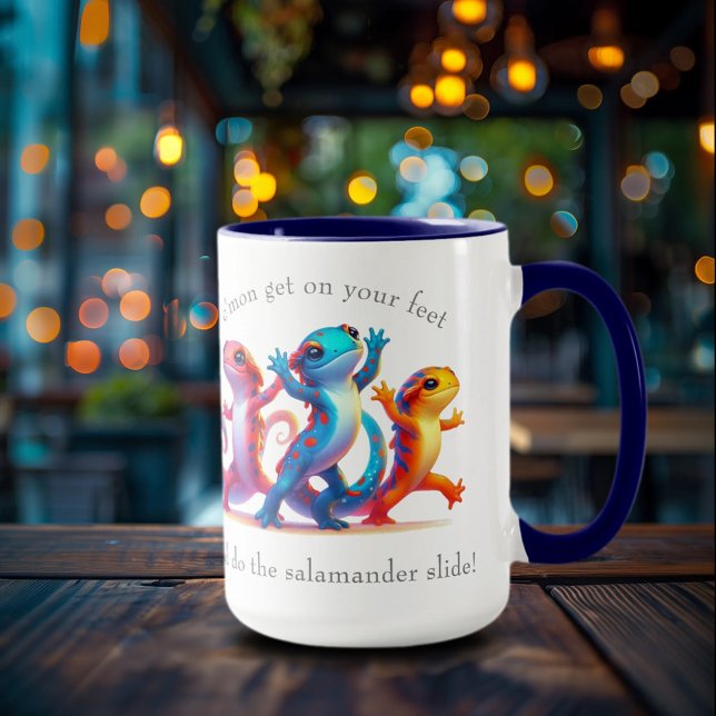 Salamanders gör Salamander Slide Mugg (Dancing Salamanders 15oz Cup Cover Photo)
