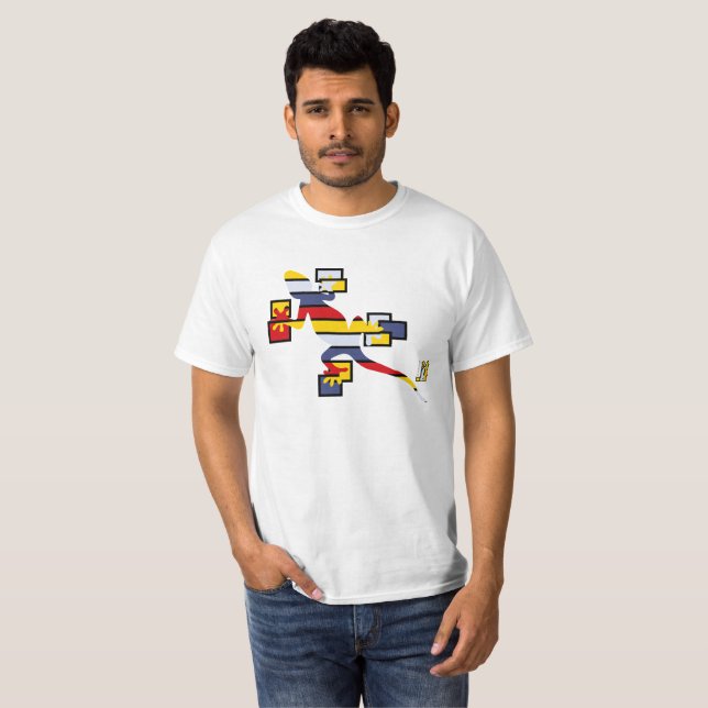 salamandra mondrian tee (Hel framsida)