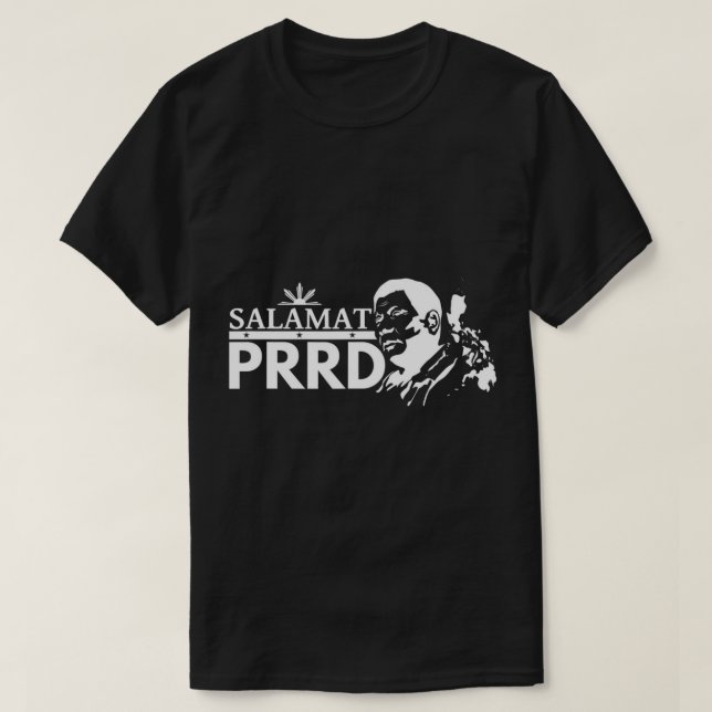 Salamat PRRD Tack Duterte Pinoy Pride Preside T Shirt (Design framsida)