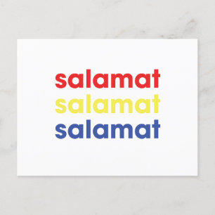 "Salamat"-Tack vykort