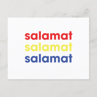 "Salamat"-Tack vykort