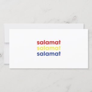 "Salamat" tackkort Tack Kort