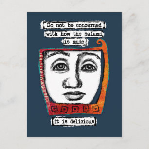 Salami är ett utsökt vykort