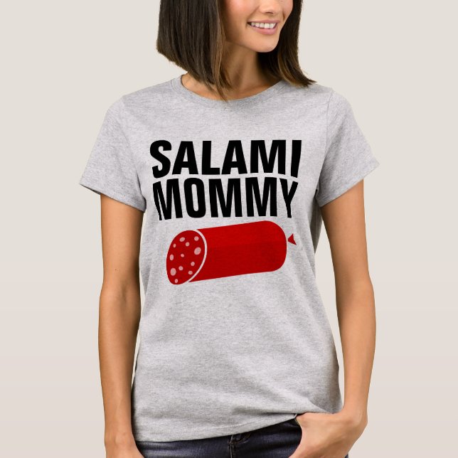 SALAMI MAMMA, LUNT-Shirts Mamma T Shirt (Framsida)
