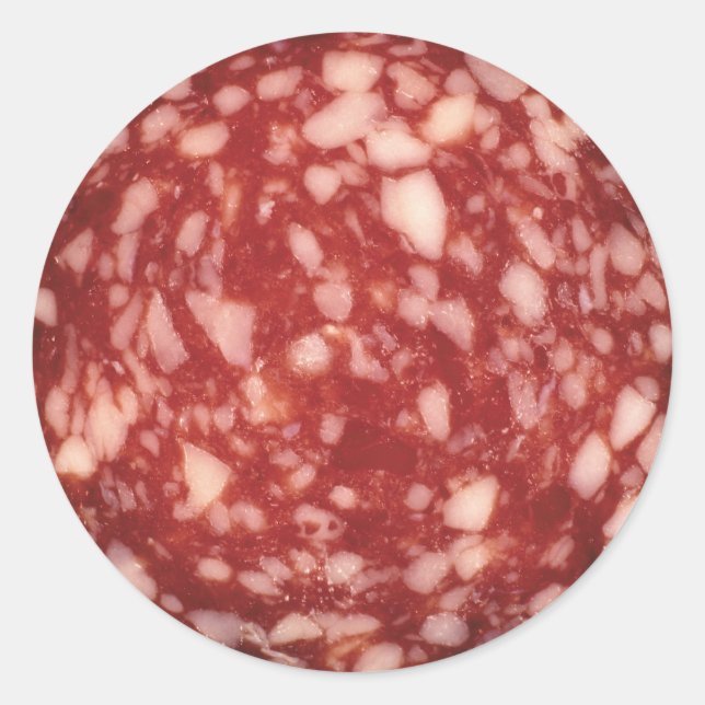 Salami Runt Klistermärke (Framsida)