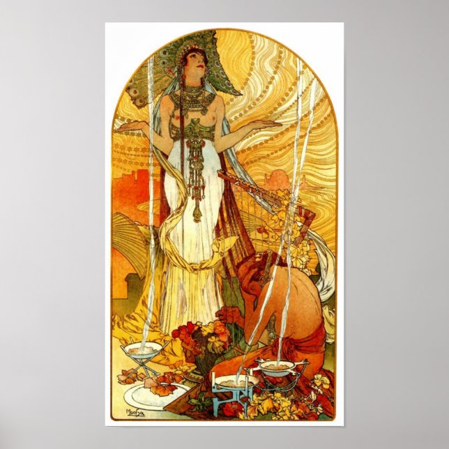 Salammbô av Alphonse Mucha Poster (Framsidan)