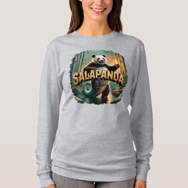 Salapanda Illustration Combo Creature Funny T Shirt (Framsida)