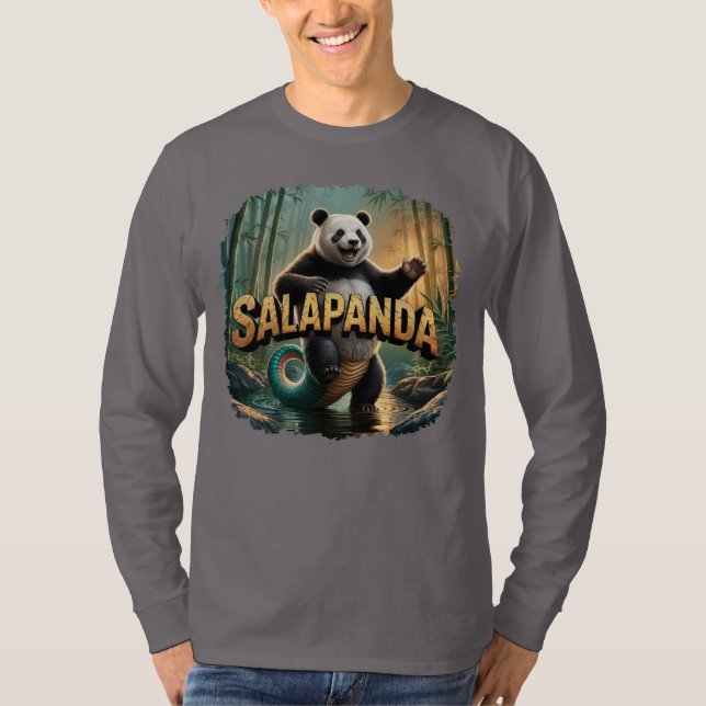 Salapanda Illustration Combo Creature Funny T Shirt (Framsida)