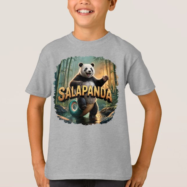 Salapanda Illustration Combo Creature Funny T Shirt (Framsida)