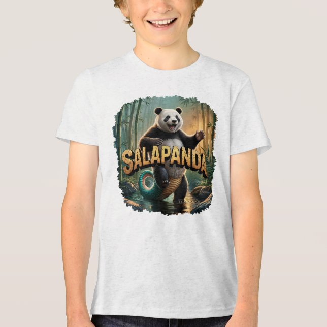 Salapanda Illustration Combo Creature Funny T Shirt (Framsida)