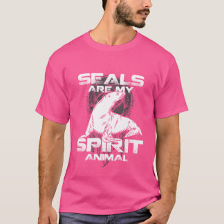 Sälar är mitt andliga djur roligt t shirt
