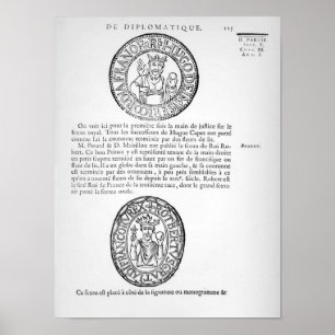Sälar av Hugues Capet och Robert II Pious Poster