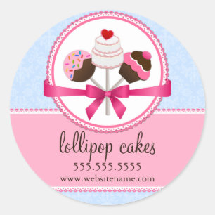 Sälar av kummel Pops Bakery Box Runt Klistermärke