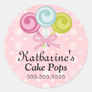 Sälar av kummel Pops Bakery Box Runt Klistermärke
