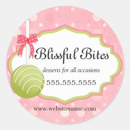 Sälar av kummel Pops Bakery Box Runt Klistermärke