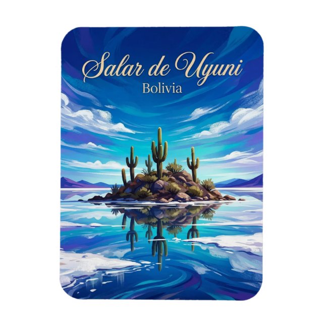 Salar de Uyuni Bolivia Magnet (Vertikal)