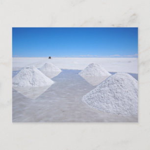 Salar de Uyuni-salthalt, vykort