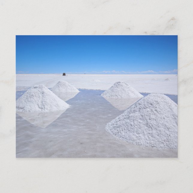 Salar de Uyuni-salthalt, vykort (Framsida)