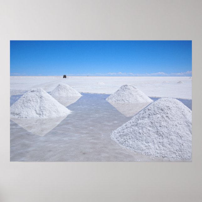 Salar de Uyuni saltslätt affisch tryck (Framsidan)