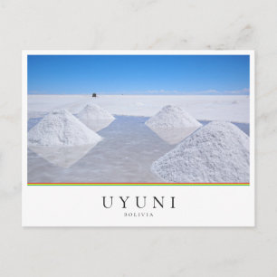 Salar de Uyuni saltslätt i Bolivia Vykort