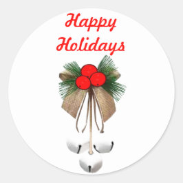 Sälar för prydnadsföremål under jul runt klistermärke