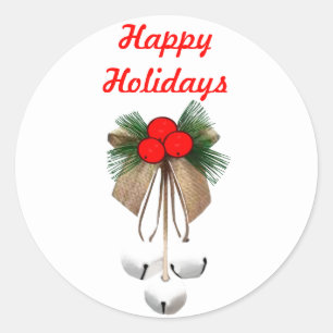 Sälar för prydnadsföremål under jul runt klistermärke