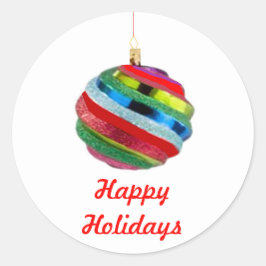 Sälar för prydnadsföremål under jul runt klistermärke