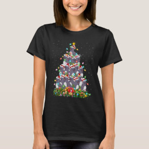 Sälar Julafton Ljus Santa Sälar Julgran i T Shirt