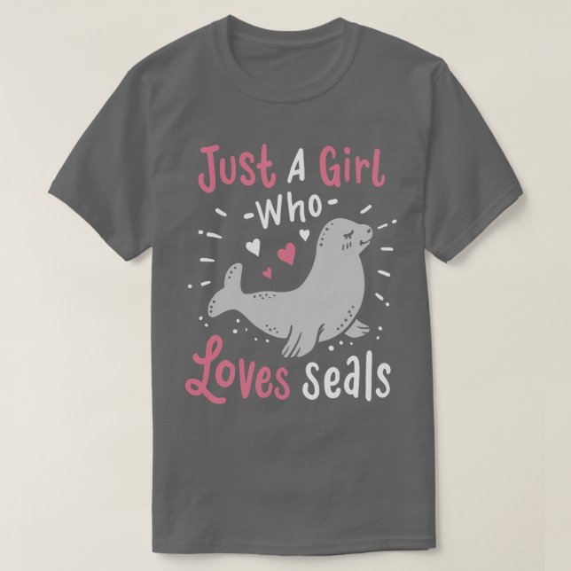 Sälar Seal Älskare T Shirt (Design framsida)