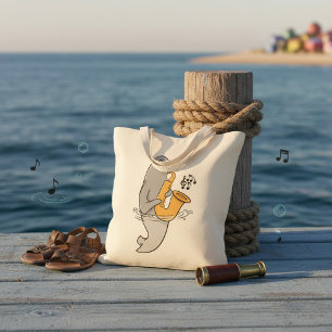 Sälar som spelar saxofon tygkasse