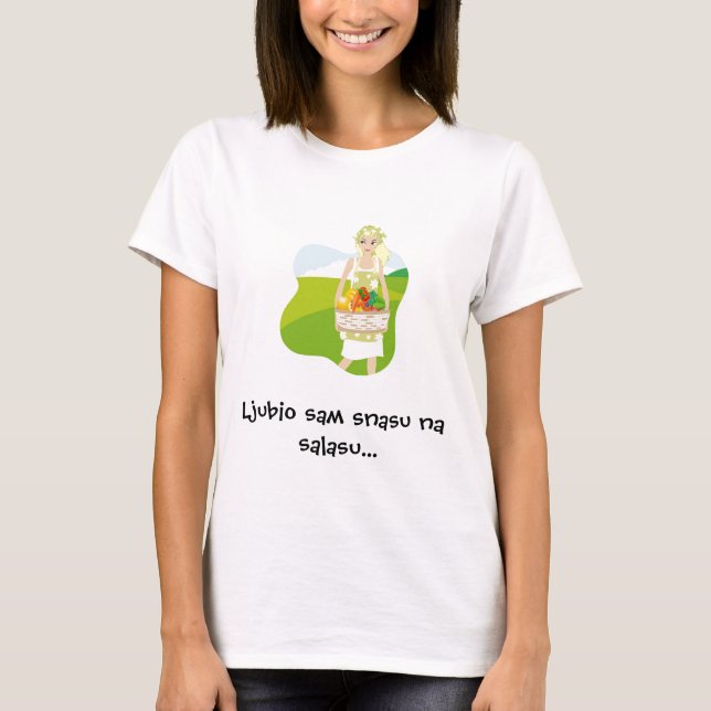 Salasu för Ljubio sam snasuna Tee (Framsida)