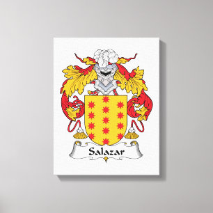Salazar familjvapensköld canvastryck