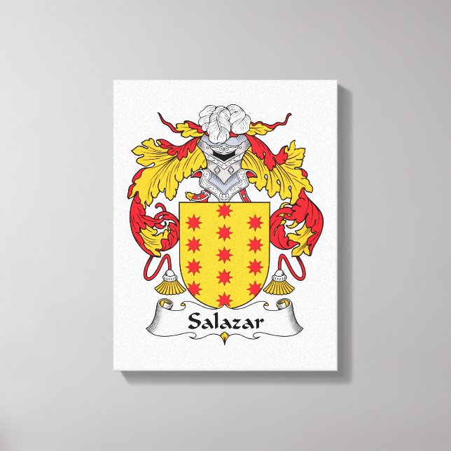 Salazar Family Crest Canvastryck (Framsida)