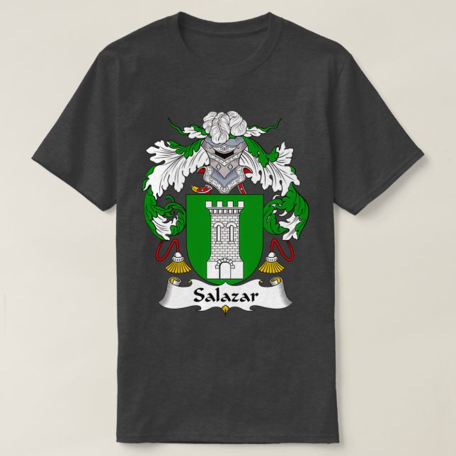 Salazar Jackar Arm Family Crest T Shirt (Design framsida)