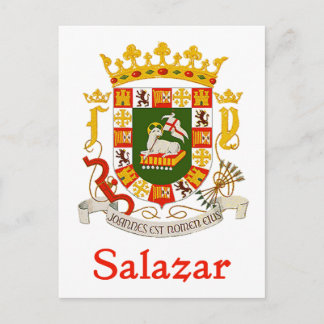 Salazar Shield of Puerto Rico Vykort