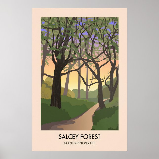 Salcey Skog Resa Affisch (Framsidan)