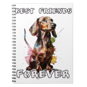 Salchicha Dachshund mejor amigo para siempre Anteckningsbok