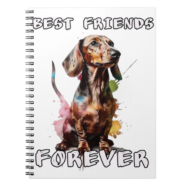 Salchicha Dachshund mejor amigo para siempre Anteckningsbok (Framsidan)