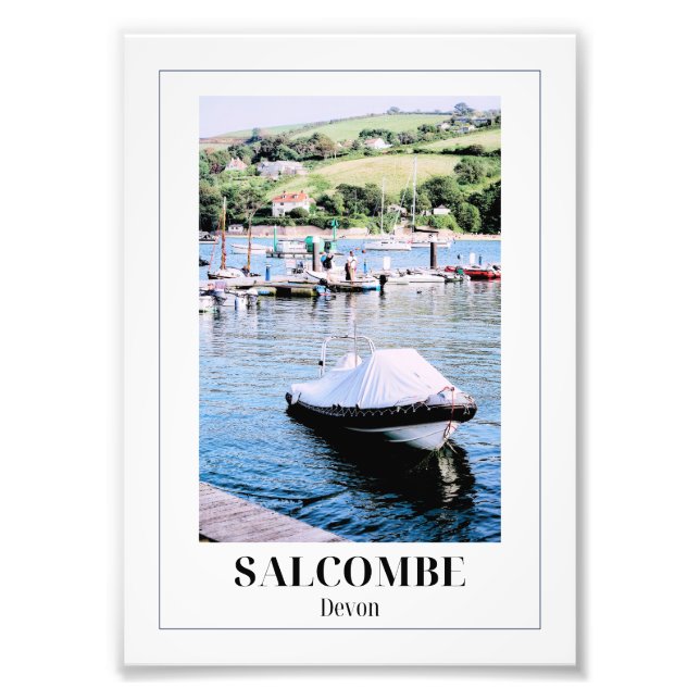 Salcombe, Devon Fototryck (Framsidan)