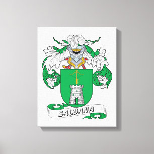 Saldana Family Crest Canvastryck