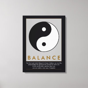 saldo för yin-yang-offert canvastryck