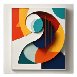 Saldo i formulär A Minimalistisk Abstrakt Fototryck