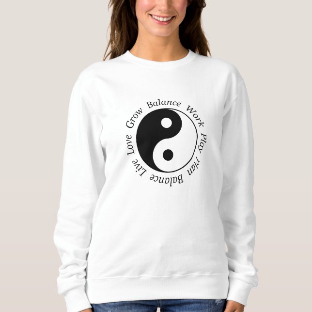 Saldo Yin Yang-symbol Tröja (Framsida)