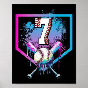 Säldropp 7:e Birthday Home Plats Boys Youth 7 Yea Poster
