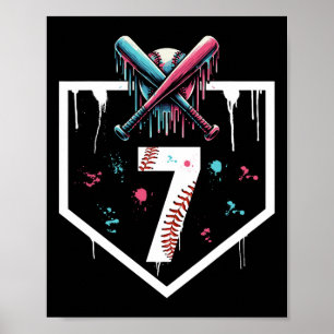 Säldropp 7:e Birthday Home Plats Boys Youth 7 Yea Poster
