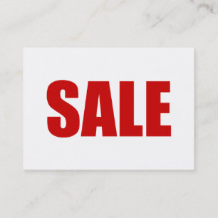 SALE-AFFÄRSKORT VISITKORT