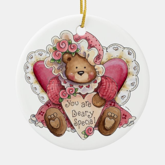 SALE!Beary Speciell - SRF Julgransprydnad Keramik (Framsidan)