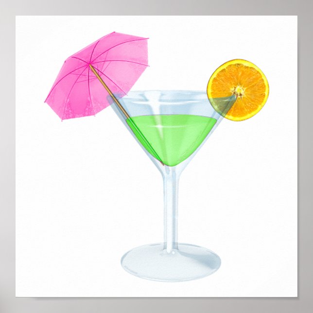 SALE! Cocktail Poster med SRF (Framsidan)